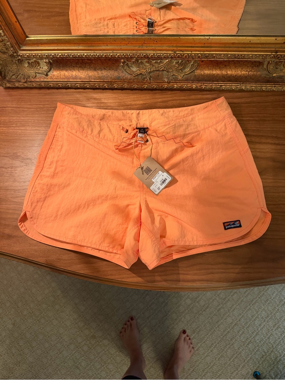 Patagonia Women’s Athletic Shorts in Coral Peach